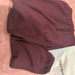 BNWT Cozy Earth Women's Burgundy sweatpants